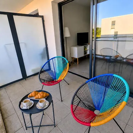 Le Quai Dacquois, 4 Min De La Gare, Parking Prive, Centre, Terrasse شقة